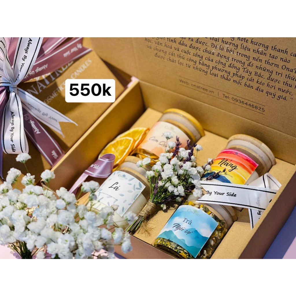Set Quà Tặng Nến Thơm ONATREE 8 Mùi Hương Tặng Sinh Nhật Bạn Gái Bạn Trai
