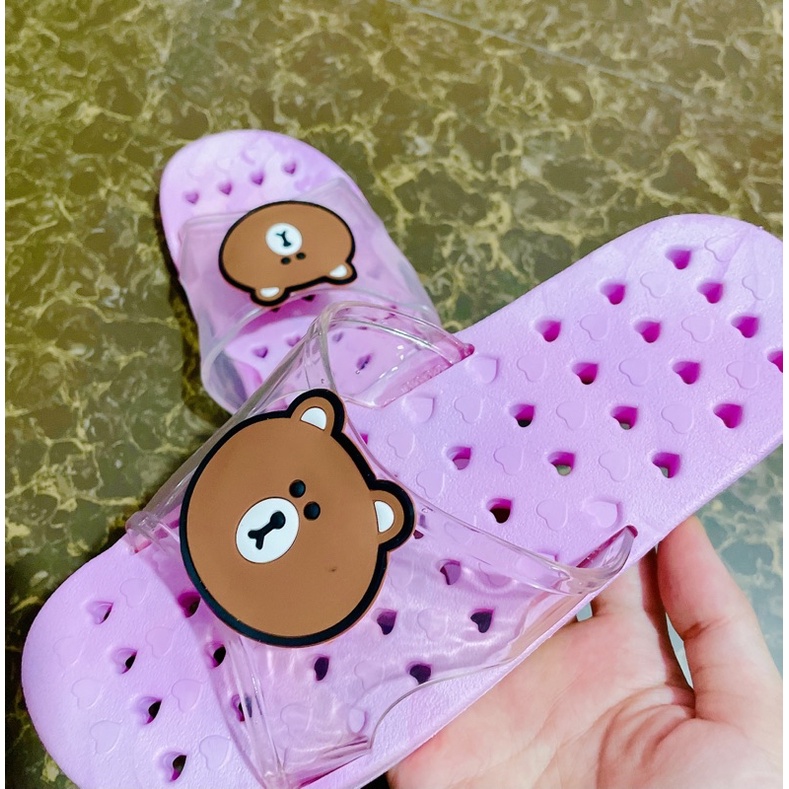 Dép lỗ gấu misha dép đi trong nhà siêu cute