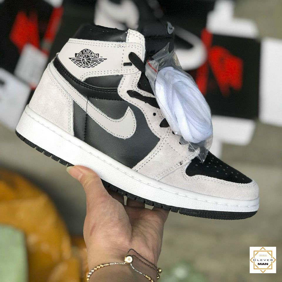 (FREESHIP+HỘP) Giày thể thao Sneakers AIR JORDAN 1 High Shadow 2.0 Xám đen da lộn