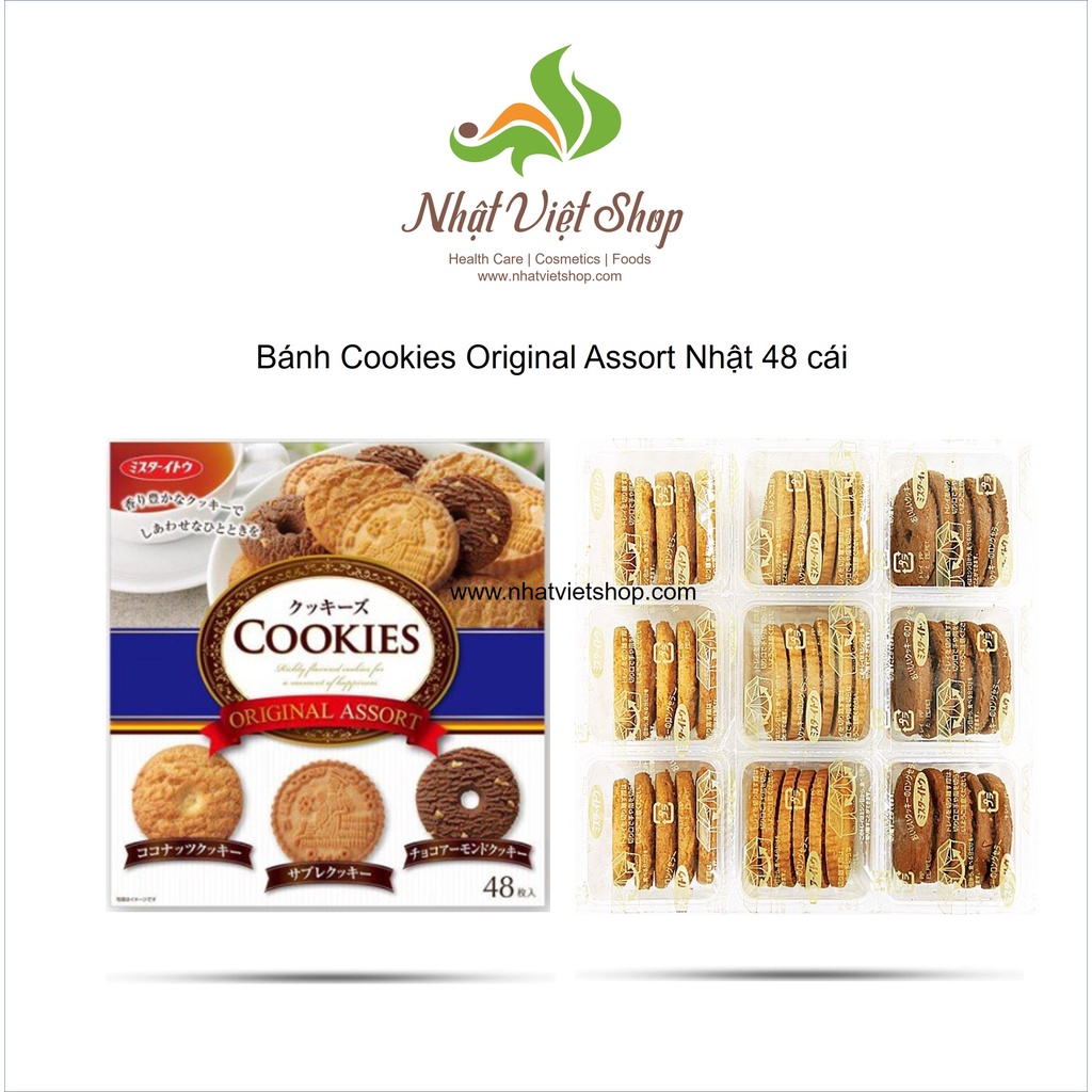 Bánh Cookies Original Assort Nhật 48 cái