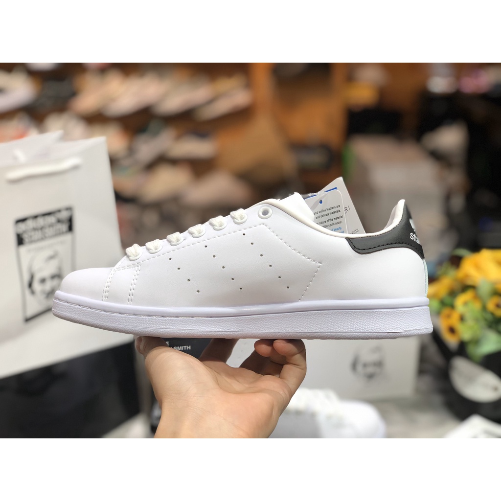 (FULLBOX - CÓ SẴN) giày thể thao STAN SMITH Trắng gót xanh