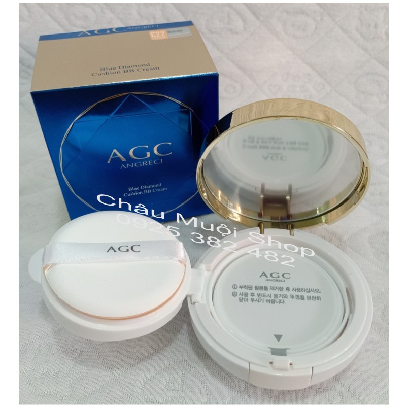 Xả Kho Phấn Nước AGC Blue Diamond Cushion BB Cream + 1 Lõi Thay Thế - Date20/04/ 2022 | BigBuy360 - bigbuy360.vn