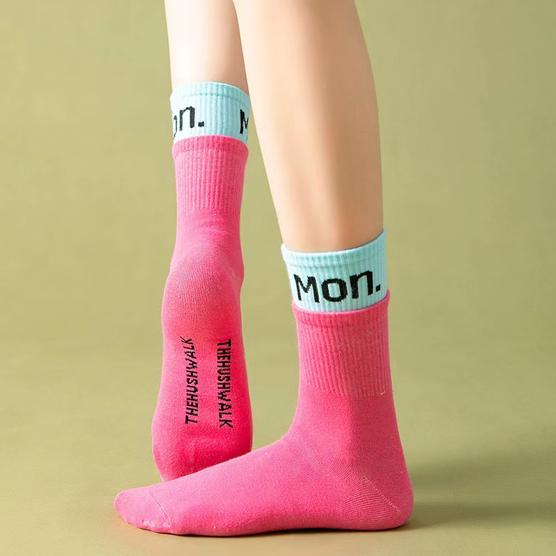 Vớ Thể Thao Bằng Cotton Nhiều Màu Sắc Phong Cách Đường Phố Nhật Bản Cho Nữ