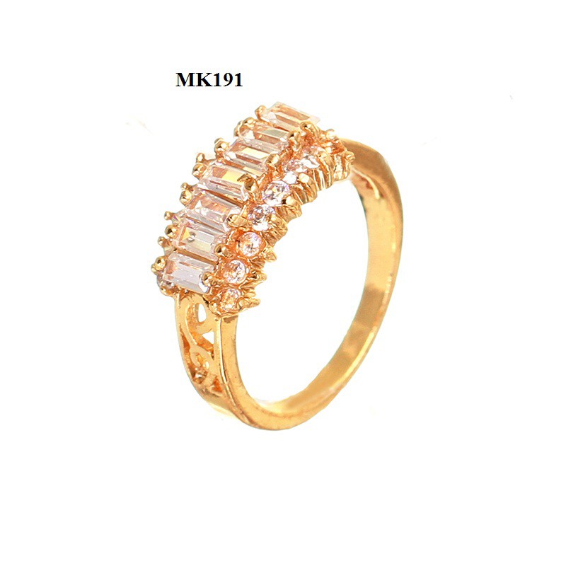 Nhẫn mạ vàng cao cấp nạm đá Tara Luv