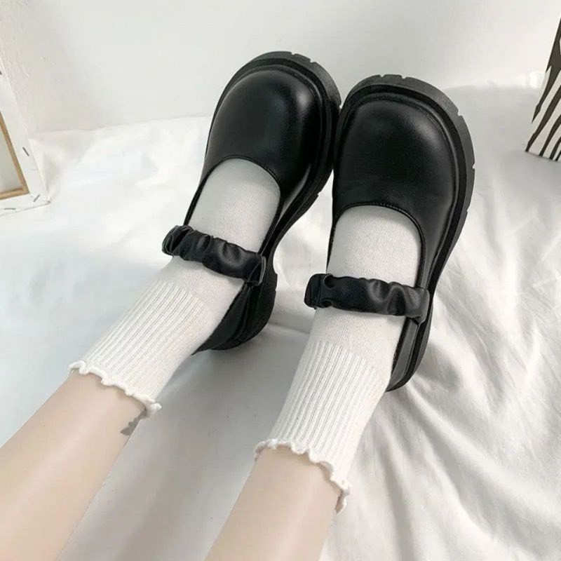 Giày Lolita quai chun nhún bèo êm chân mã CD02