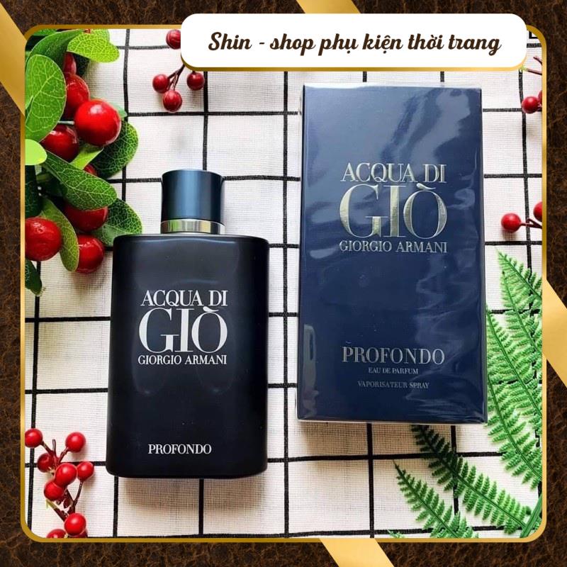 Nước hoa nam dầu thơm nam tính Acqua Di Giò Xanh Profumo 100ml lưu hương lâu mạnh mẽ cuốn hút - Shin Shop | WebRaoVat - webraovat.net.vn