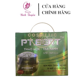 kem pt-bert thảo mộc trà xanh -kem mụn  thâm mờ sẹo 15g