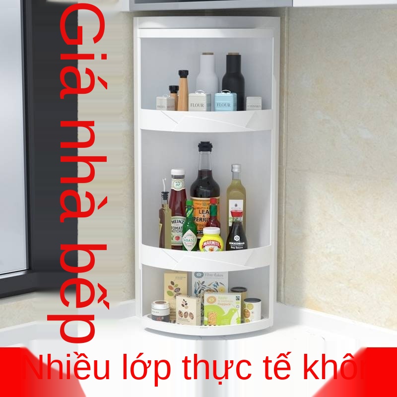 Giá đỡ nhà bếp Điều chỉnh gia vị Tủ lưu trữ Tủ treo tường Bàn lưu trữ góc Giá đỡ Tam giác nhiều lớp