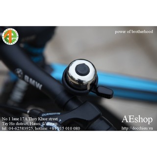 chuông xe đạp thể thao đồng nguyên chất tiếng ngân vang