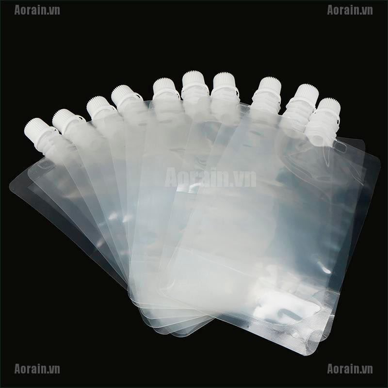 Bộ 10 Túi Đựng Nước Màu Trong Suốt Dung Tích 200ml