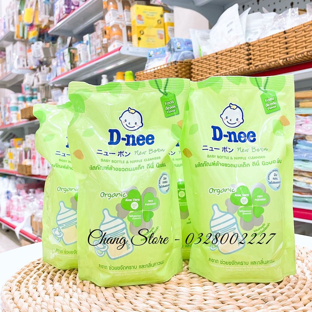 Nước rửa bình sữa Dnee oganic thái lan 620ml