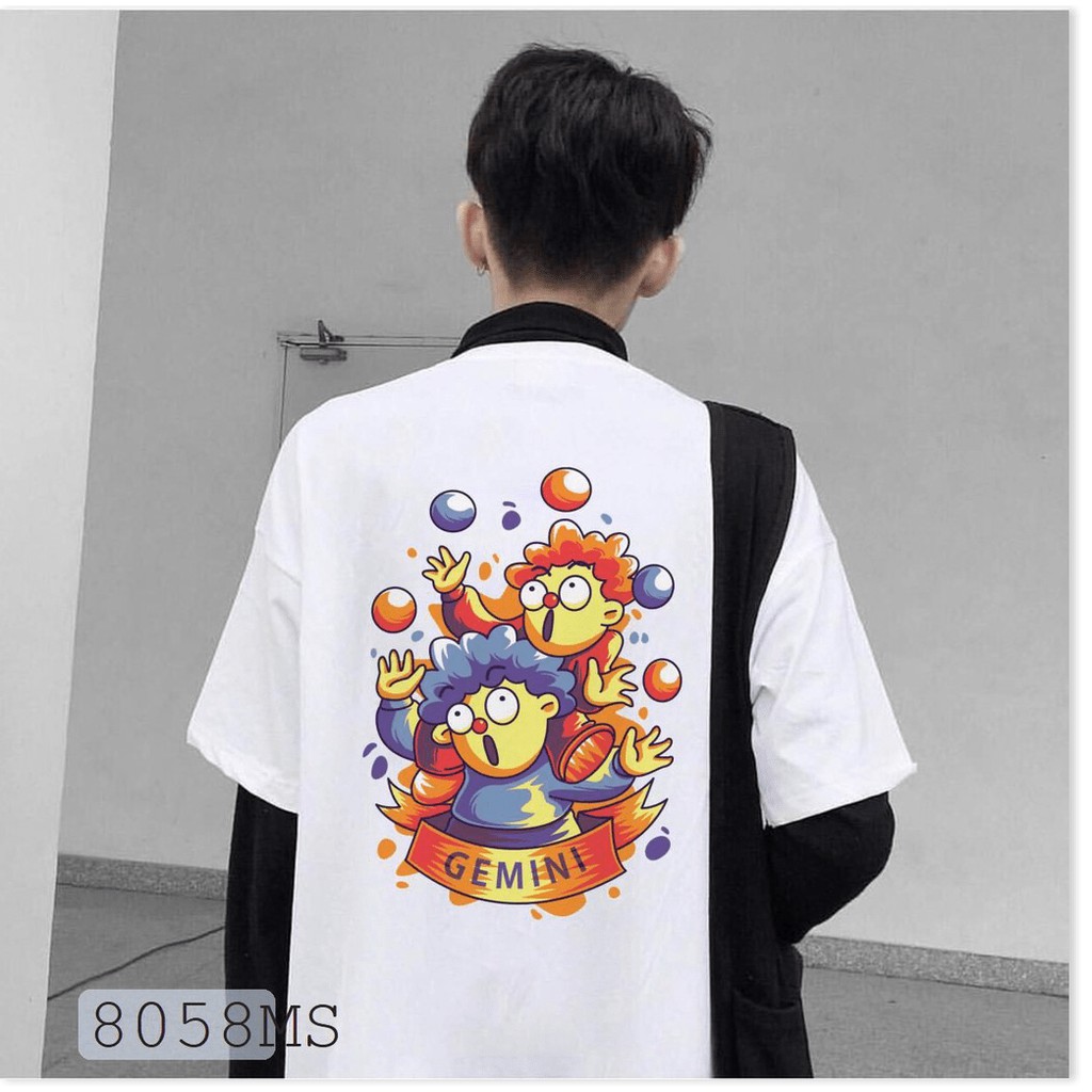 ÁO THUN UNISEX TAY LỠ CỰC COOL CUNG HOÀNG ĐẠO SONG TỬ PHONG CÁCH HÀN QUỐC FREE SIZE