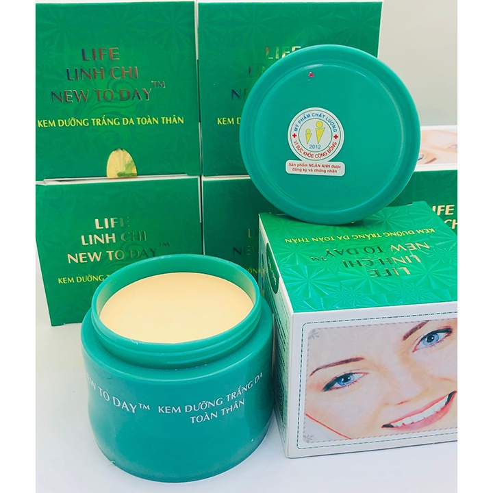 Kem dưỡng trắng da toàn thân ốc sên Linh Chi New Today 90g