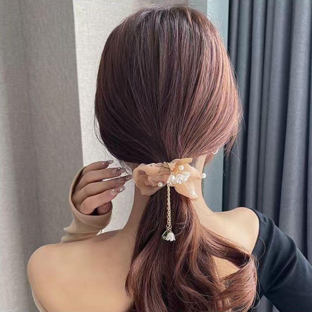 Dây Cột Tóc Hình Chiếc Lá Phong Cách Cổ Điển Cho Nữ