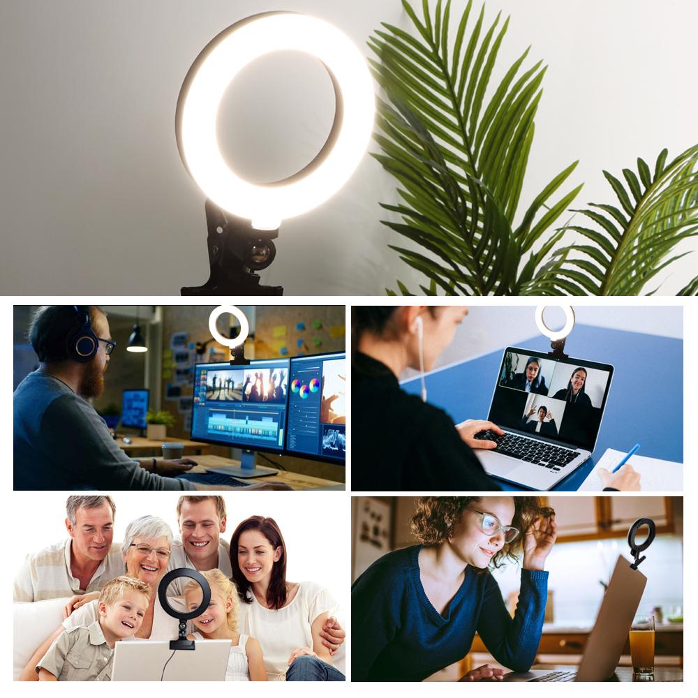 Vòng Đèn Led SUENIN Hỗ Trợ Chụp Ảnh Selfie Cho Máy Tính