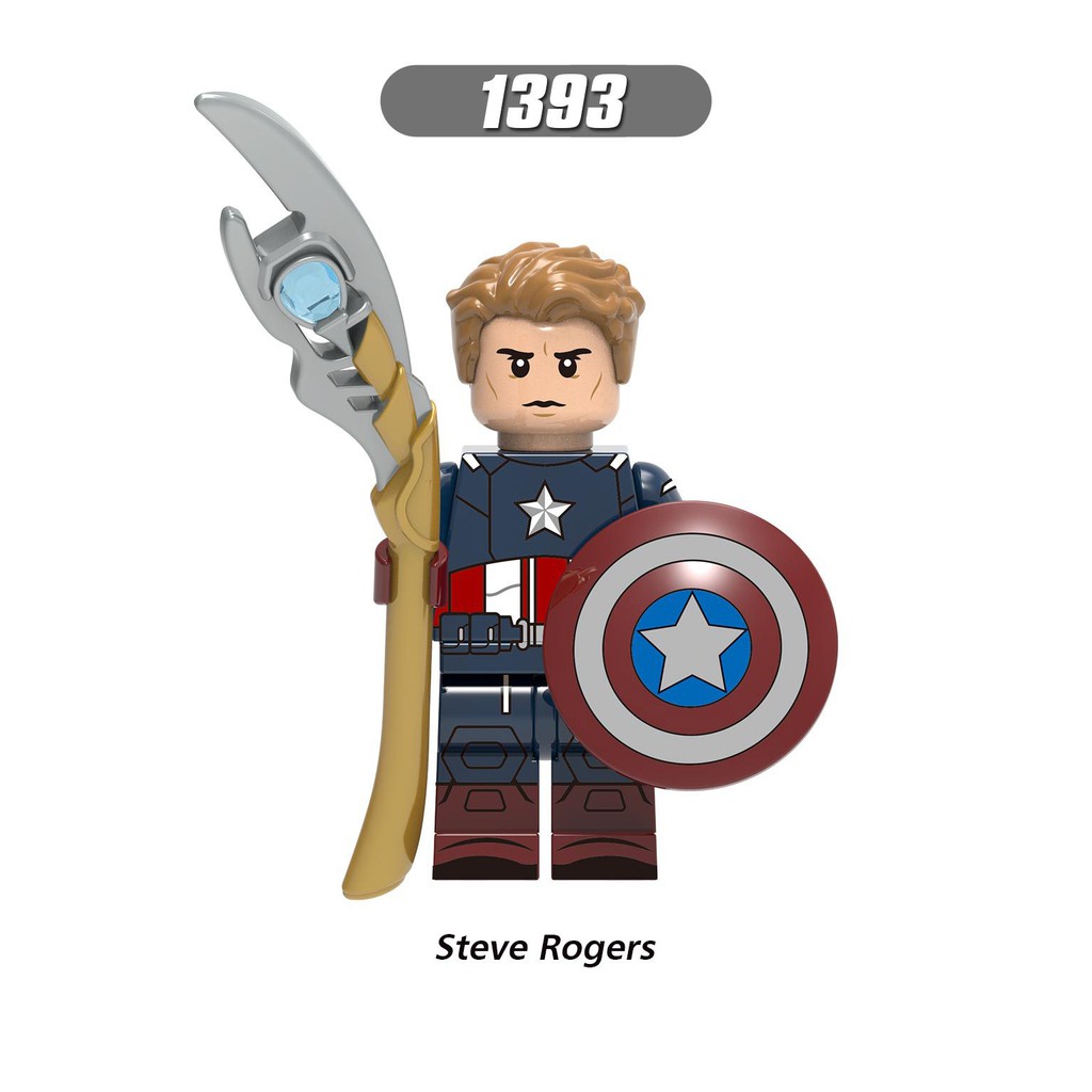 Minifigures Avengers Các Nhân Vật Siêu Anh Hùng Thor Groot Loki Steve Rogers X0273