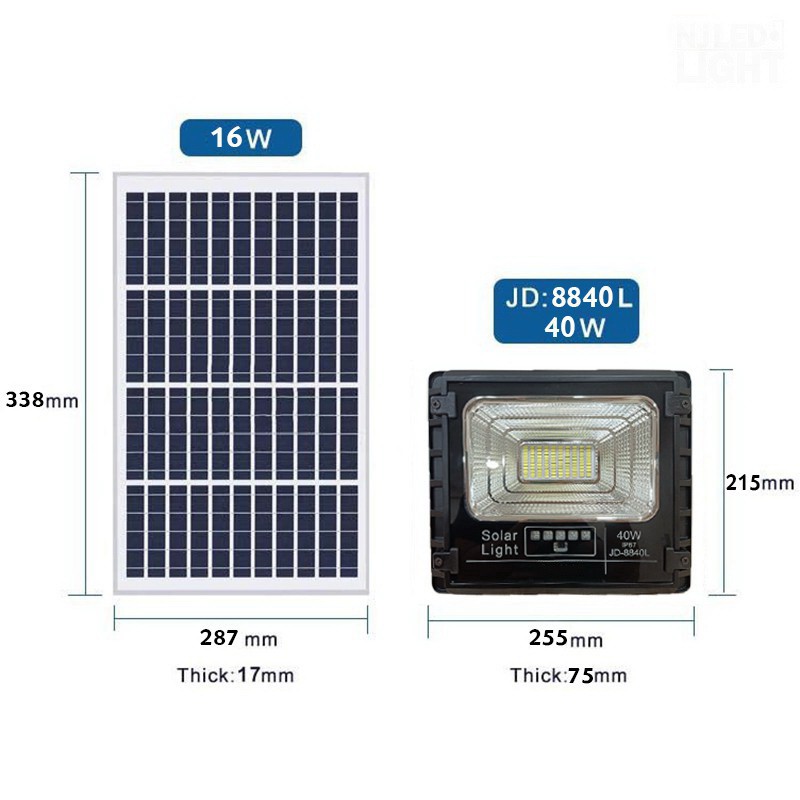 ĐÈN NĂNG LƯỢNG MẶT TRỜI CHÍNH HÃNG JINDIAN JD-8840L