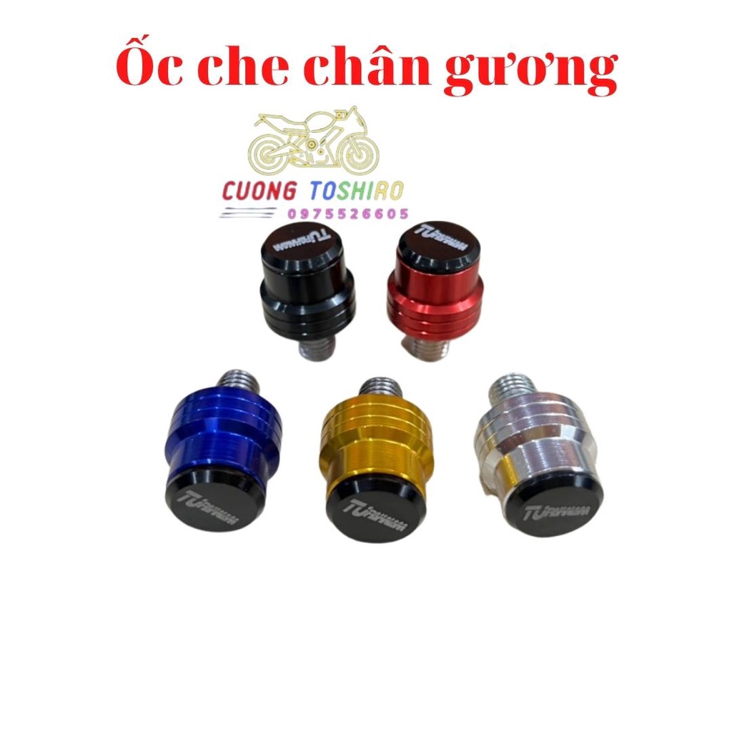 ốc che chân gương TU lắp trang trí xe máy gắn cho các dòng xe như wave, excite, winner, Ab, sirius ....