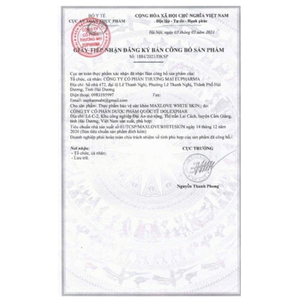 MAX LOVE-Viên uống trắng da, ngừa nám, nội tiết