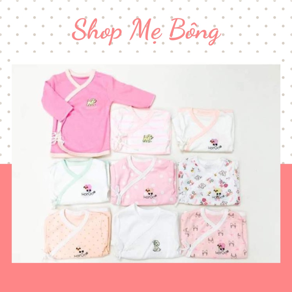 ÁO SƠ SINH HOTGA DÀI TAY BUỘC DÂY CHO BÉ (GIAO MÀU NGẪU NHIÊN)