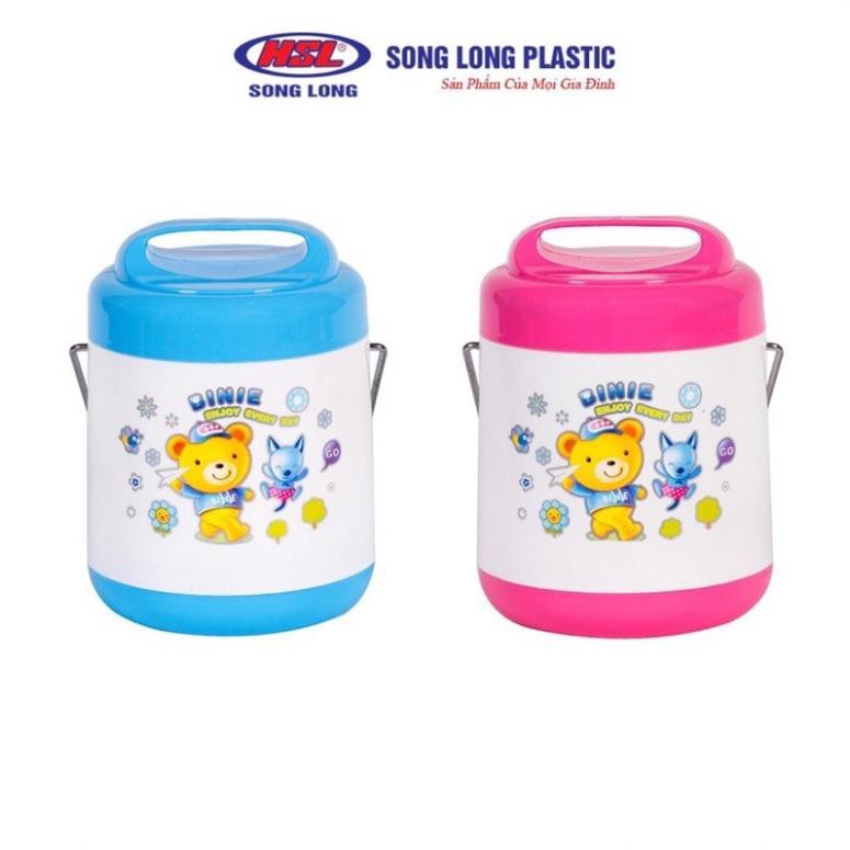 [KHO SỈ] Cặp lồng Inox Song Long Plastic - 2208 VÀ 2108