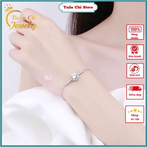 ♥️MẪu HOT♥️ Lắc Tay Nữ, Vòng Tay Bạc Đính Đá Mẫu Mới Nhất, Cực Xinh