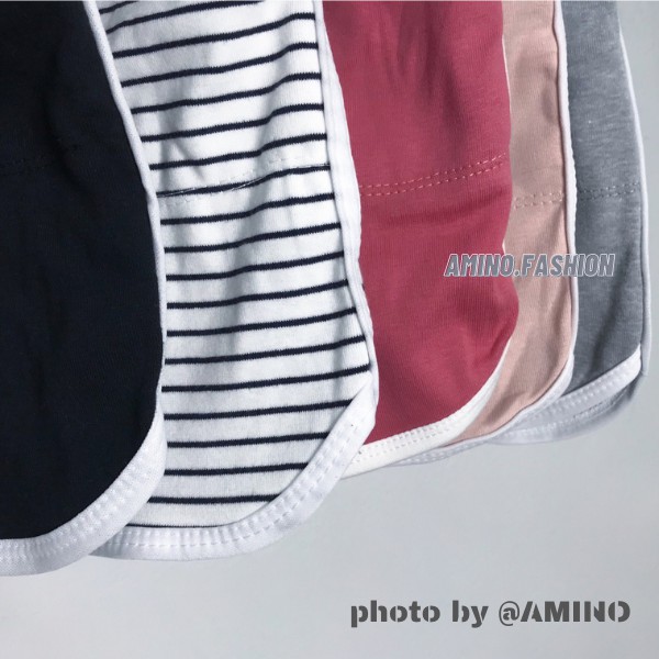 Quần đùi nữ phối túi sọc chạy viền mặc nhà, tập GYM chất thun cotton mặc mát, thoải mái | BigBuy360 - bigbuy360.vn