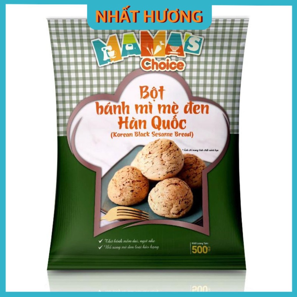 Bột Bánh Mì Mè Đen Hàn Quốc Mama’s Choice