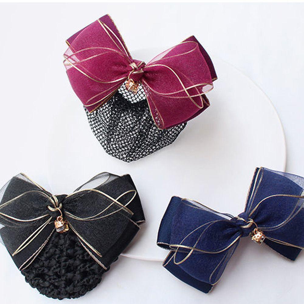 NICKOLAS Kẹp Tóc Bằng Vải Lưới Phong Cách Cổ Điển Hợp Thời Trang Cho Nữ