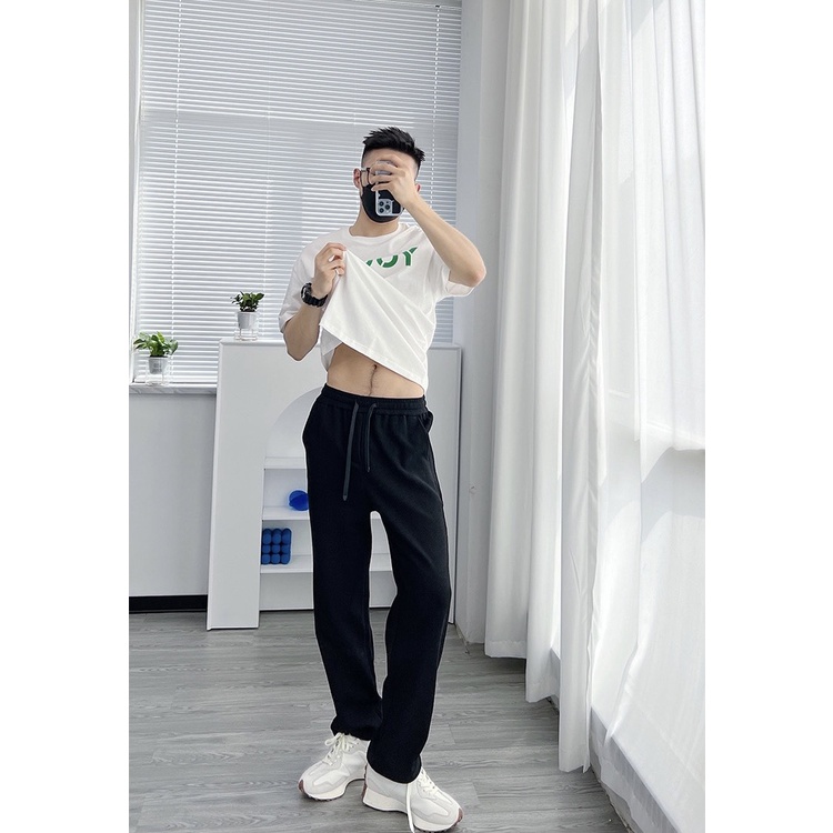 Quần suông dài (pants) nam nữ unisex basic, chất cotton da cá cao cấp, lưng thun co dãn ,đi học,đi chơi,đi làm,thể thao