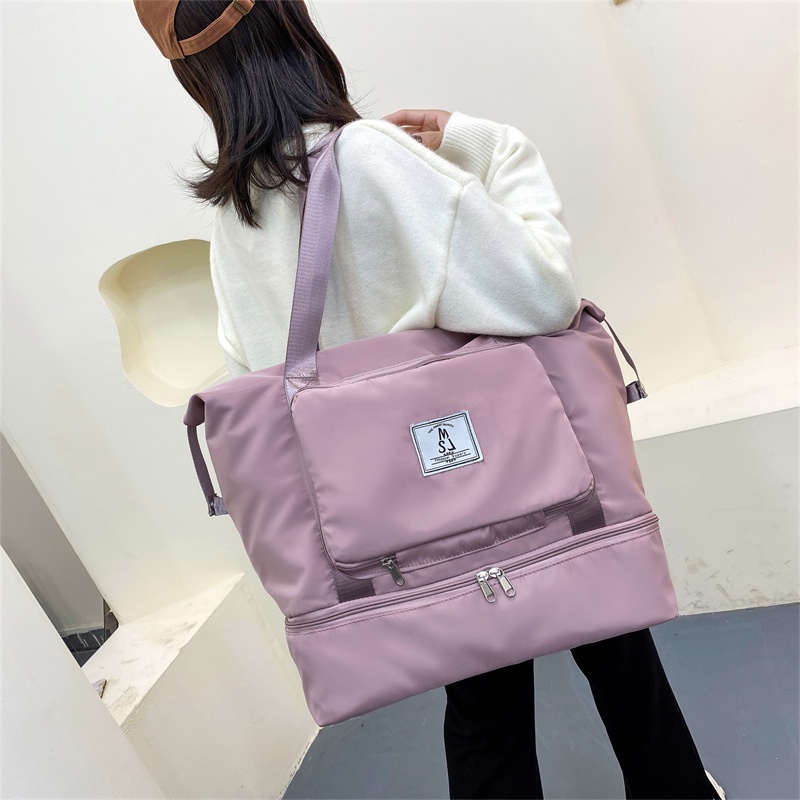 Túi Đựng Đồ Tập Thể Thao Chia Ngăn Khô/Ướt Đa Năng Sức Chứa Lớn Cho Nữ