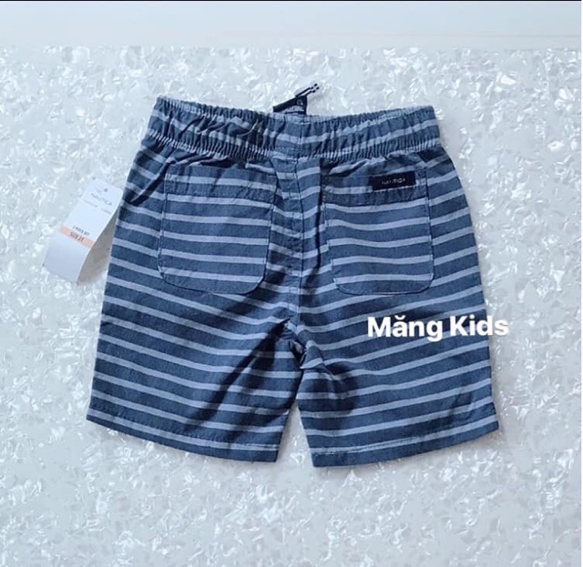 Quần Short Bé Trai Kẻ Xanh Nautica