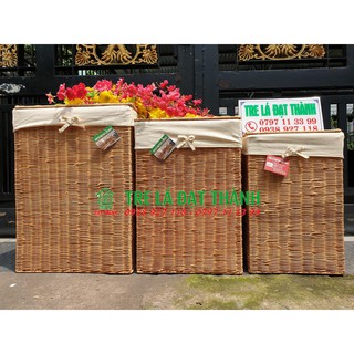 Giỏ đưng quần áo đa năng bằng mây