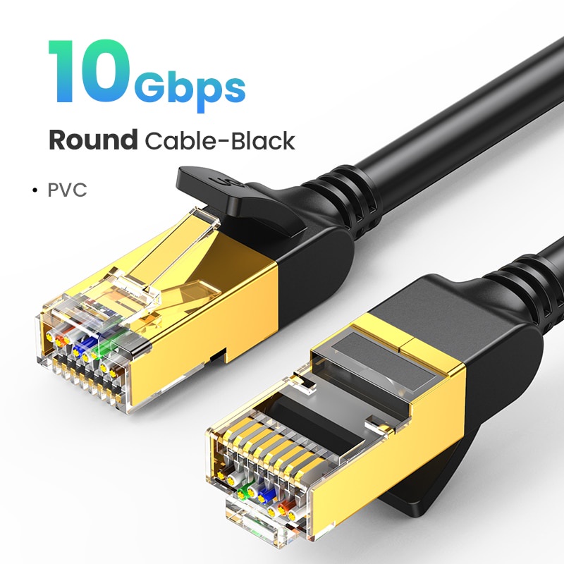 Ugreen Dây Cáp Mạng 10Gbps Cat7 RJ45 Lan 600Mhz 32AWG 6.3 mm UTP