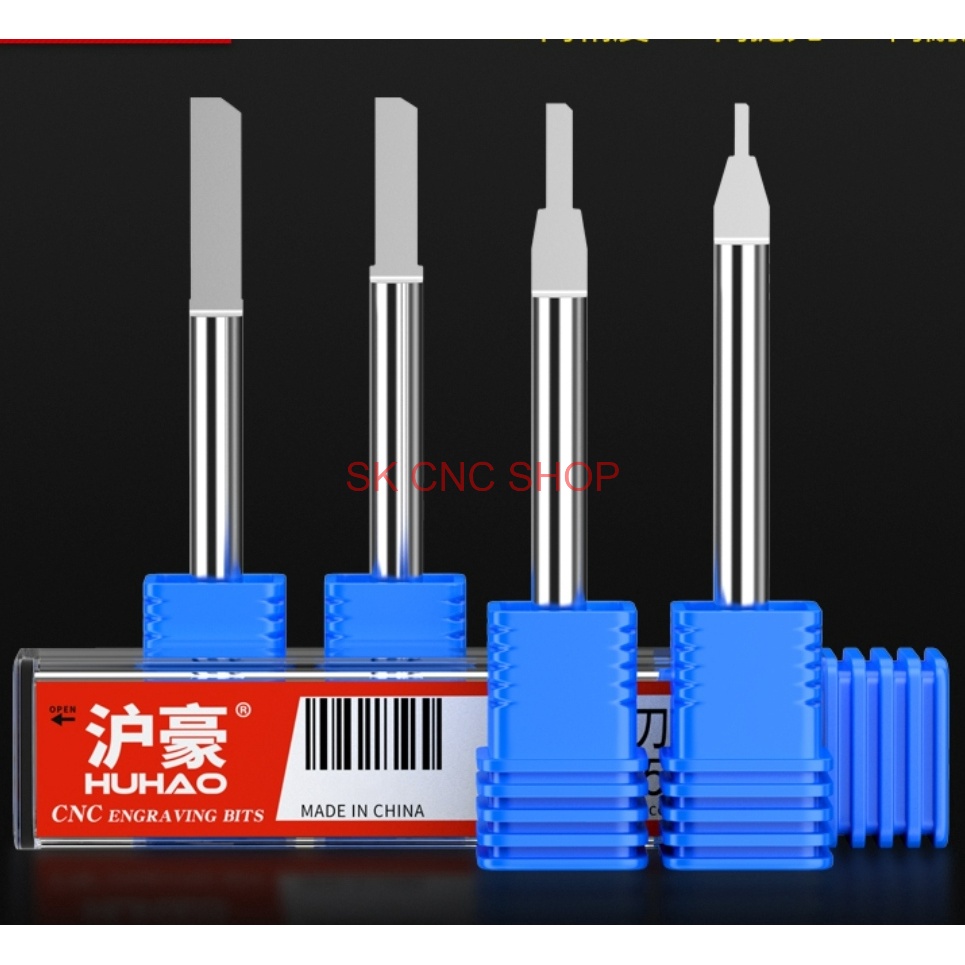Mũi dao CNC bán nguyệt - chuyên Mica PVC Alu - SK CNC SHOP