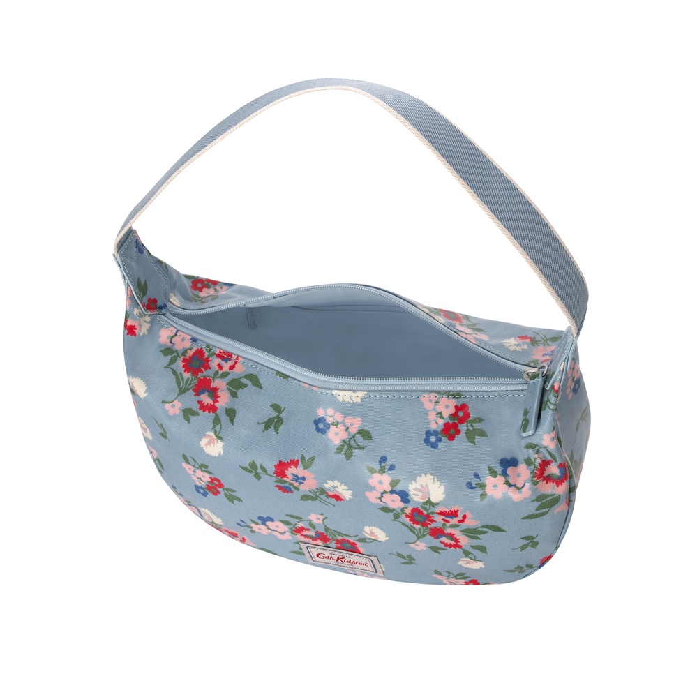 Cath Kidston - Túi đeo vai Soft Shoulder Bag Summer Floral - 1002133 - Light Blue