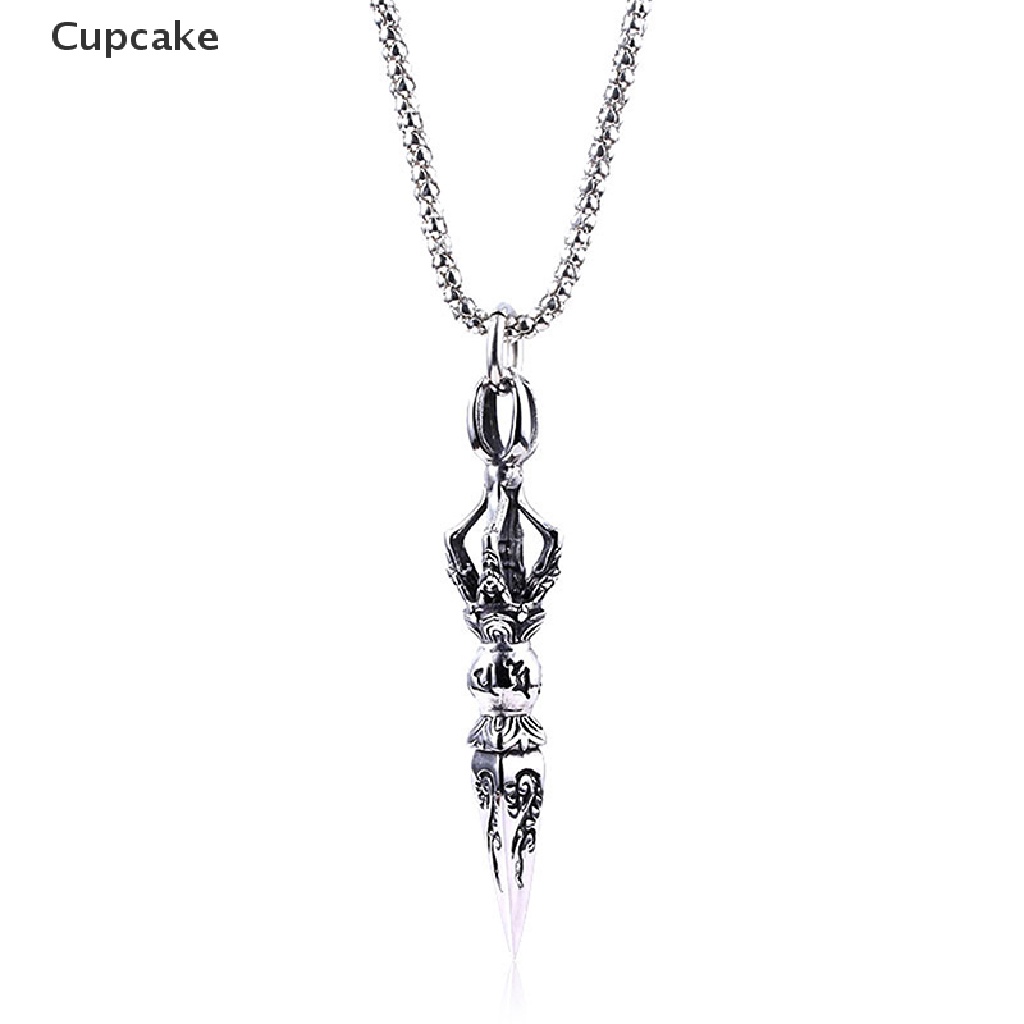 Dây Chuyền Bùa Hộ Mệnh Phong Cách Punk Rock Tây Tạng Vajra Dagger Cho Nam