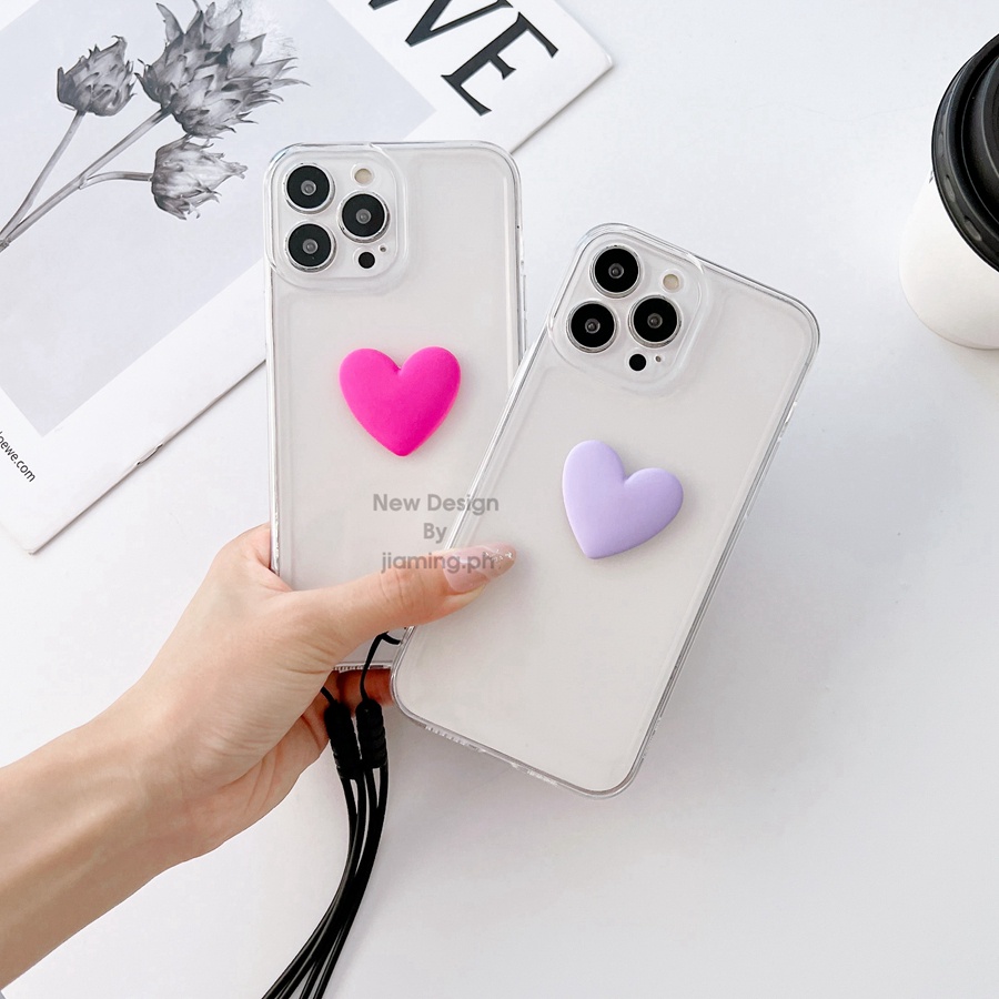 Ốp Điện Thoại TPU Mềm Chống Sốc 3 Trong 1 Có Dây Đeo Cao Cấp Cho iPhone 7 8 Plus X XR XS MAX 11 Pro