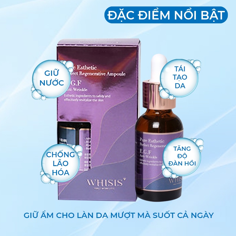 Tinh Chất Serum Tế Bào Gốc Dưỡng Da Whisis Hàn Quốc  Pure Esthetic Perfect Regenerative Ampoule Tái Tạo Phục Hồi Da 30ml