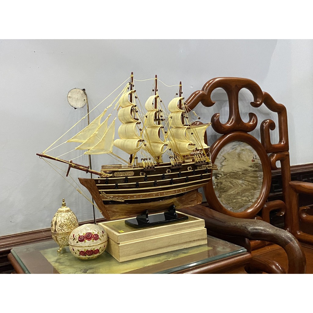 Thuyền Buồm NAPOLEON gỗ còng dài 56CM hàng xuất khẩu | BigBuy360 - bigbuy360.vn