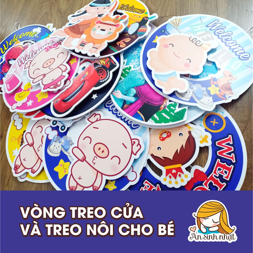 vòng treo cửa và nôi cho bé, đồ chơi treo nôi cho bé