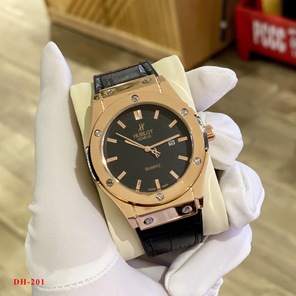 Đồng hồ nam Hublot - Đồng hồ máy pin thể thao, bảo hành 12 tháng DH201