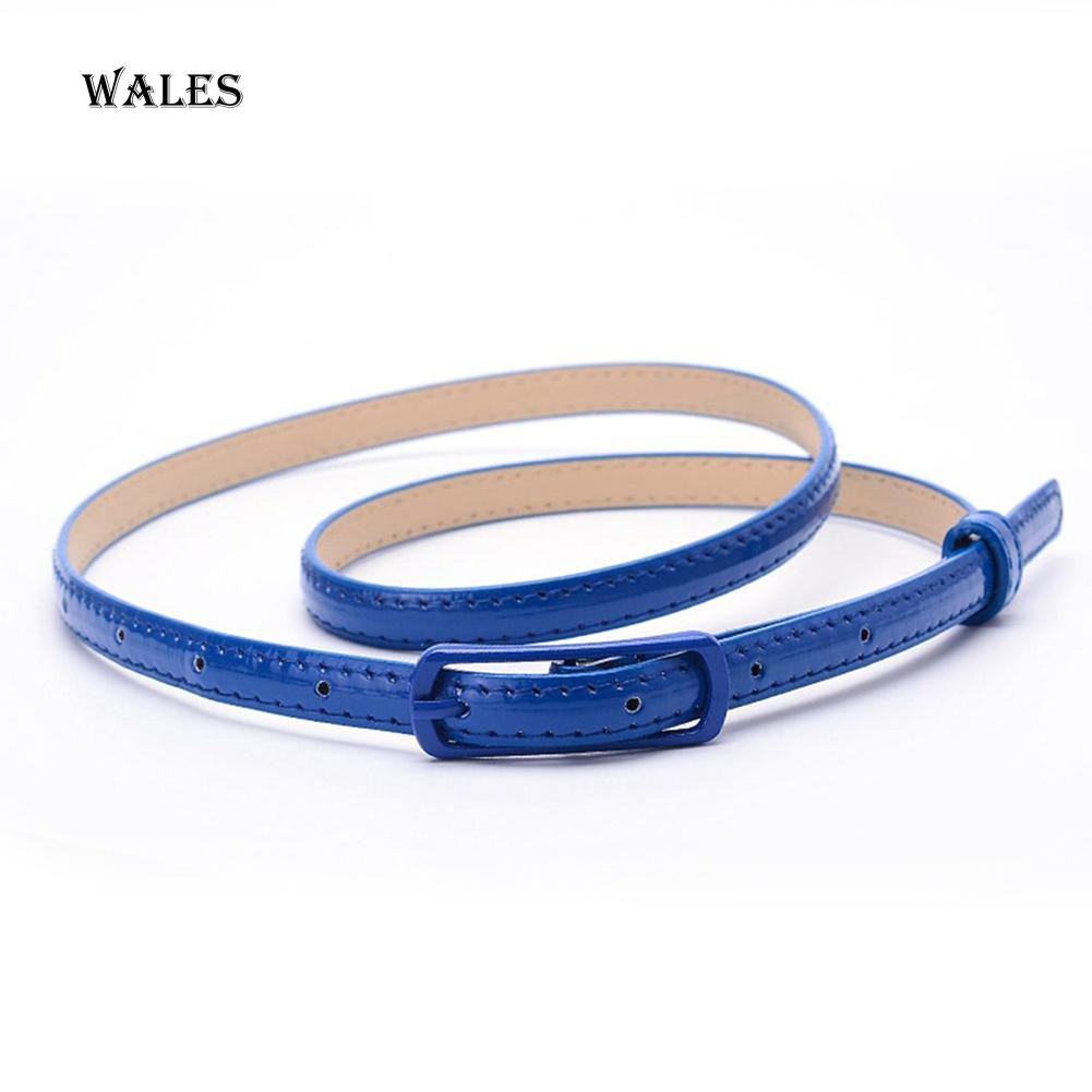 Dây Thắt Lưng Giả Da Bản Nhỏ Thời Trang Dành Cho Nữ