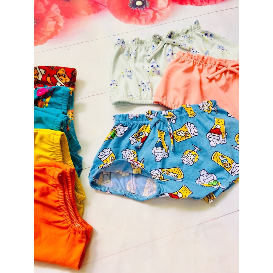Quần chip bé gái - Quần lót bé gái xinh xắn  thun coton co giãn 4 chiều, thoáng mát, thấm hút tốt