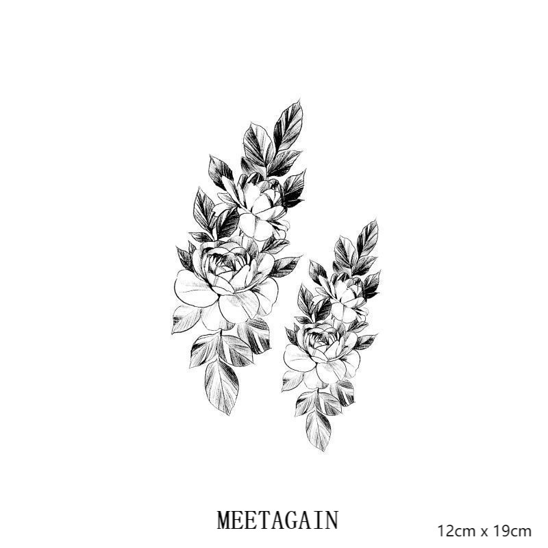 Hình xăm dán tạm thời Xl-016 không thấm nước cao cấp 12x19cm kéo dài 15 ngày