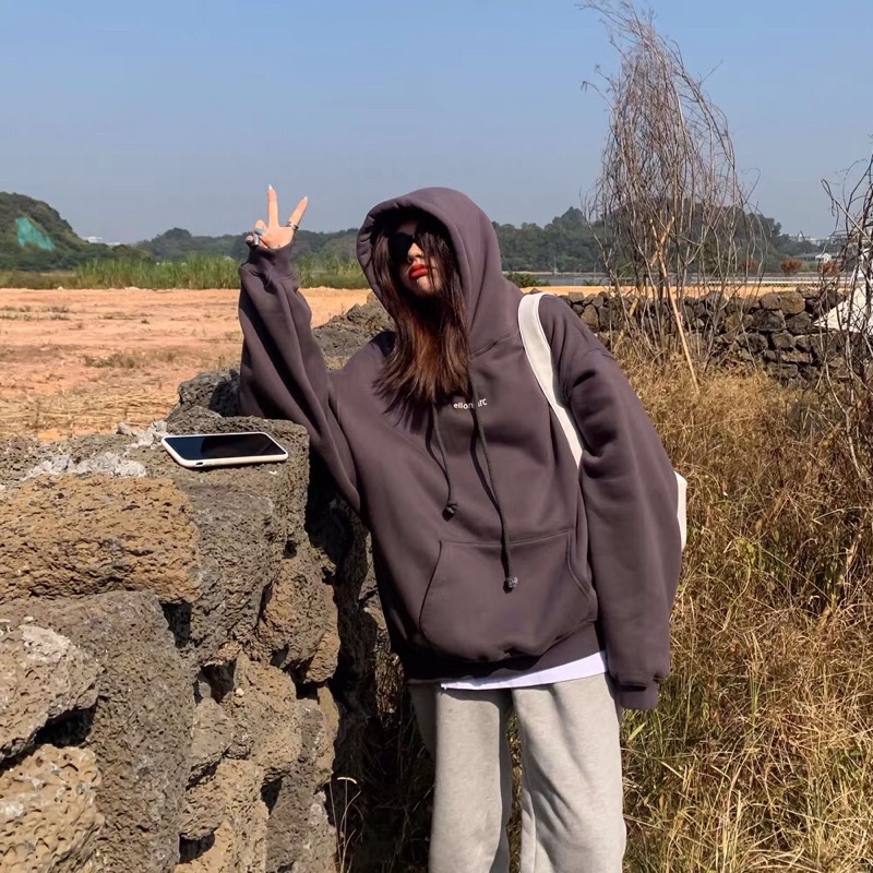 Áo nỉ hoodie ELLON ARC form rộng vải nỉ dày nam nữ unisex cao cấp phong cách Hàn Quốc | BigBuy360 - bigbuy360.vn