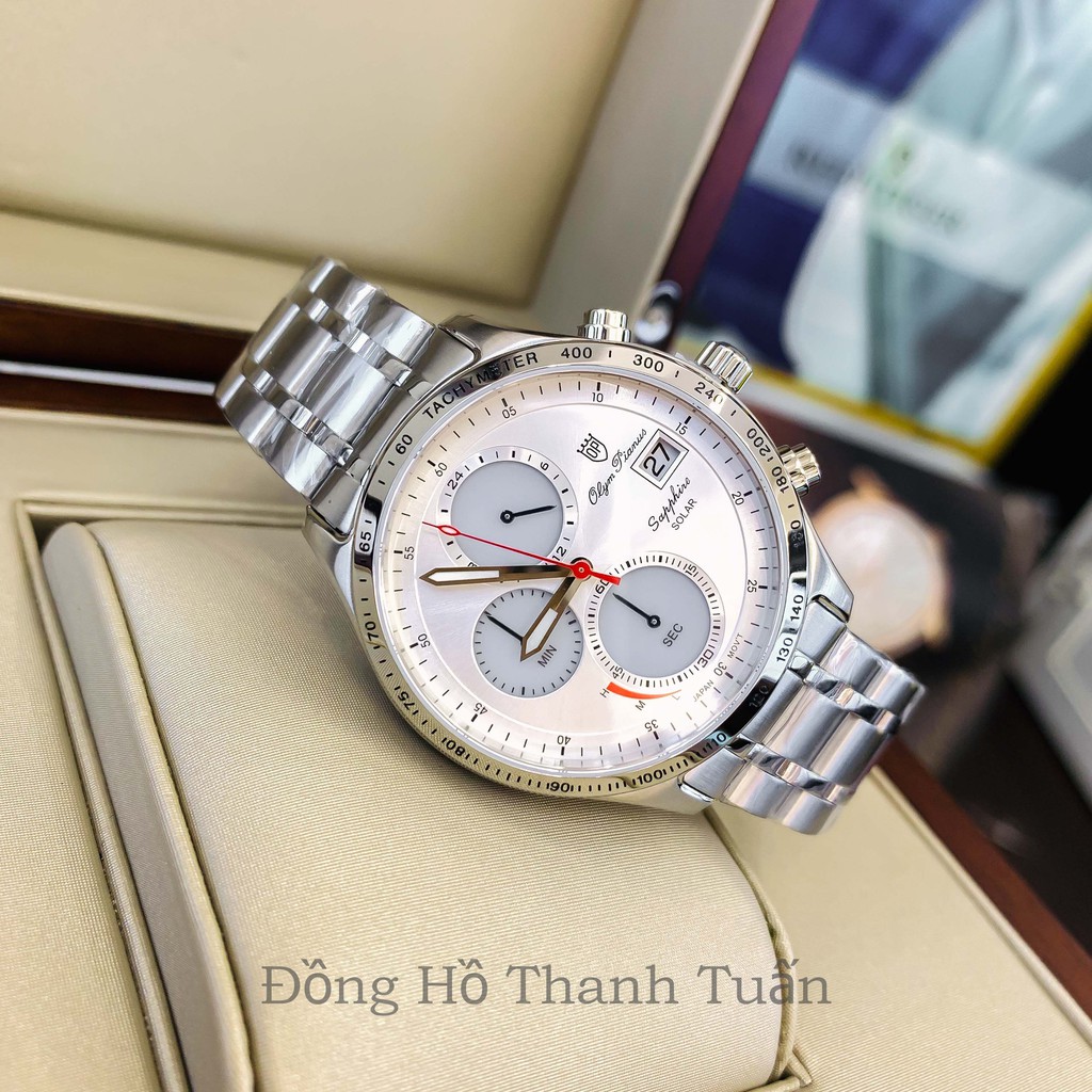 Đồng hồ nam Olym Pianus OP98052-3MS-T Solar năng lượng mặt trời