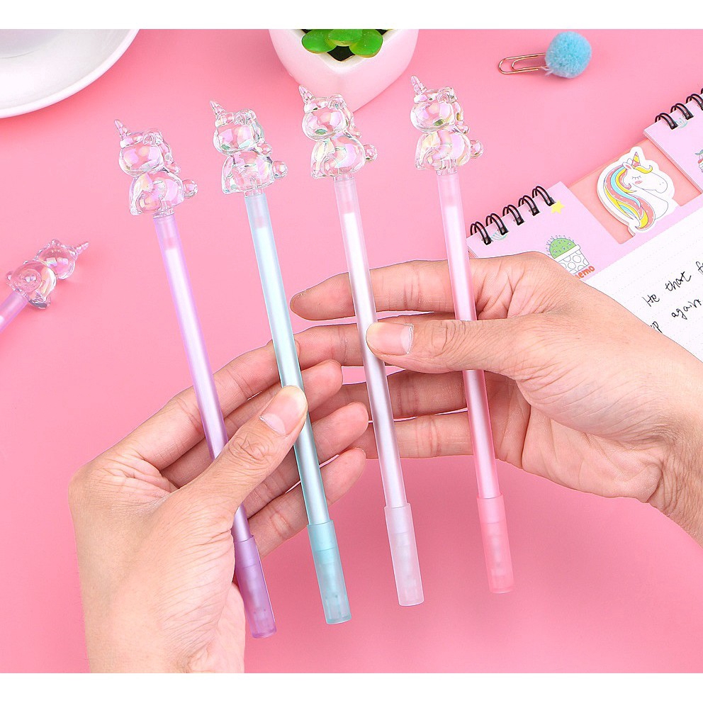 Bút mực gel màu đen hình động vật siêu dễ thương