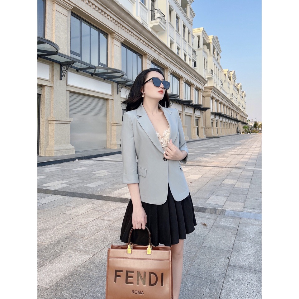 Áo vét nữ công sở tay lỡ form dáng chuẩn chất vải đẹp, đường may sắc nét