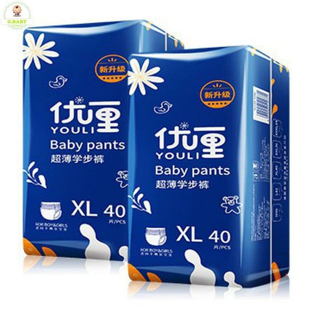 Bỉm Dán/Quần Youli Baby Pants Size S112/M88/L84/XL80/XXL72